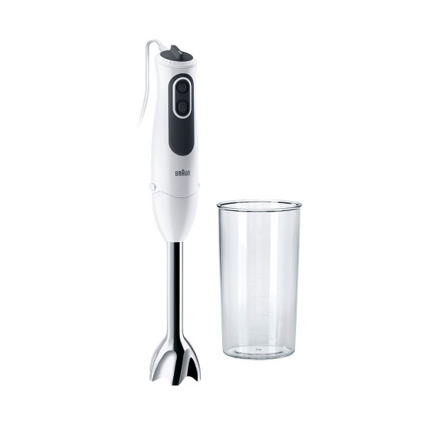 Braun minipimer 3 mq3100 blanco batidor de mano de 750w potencia 11 velocidades incluye vaso medidor