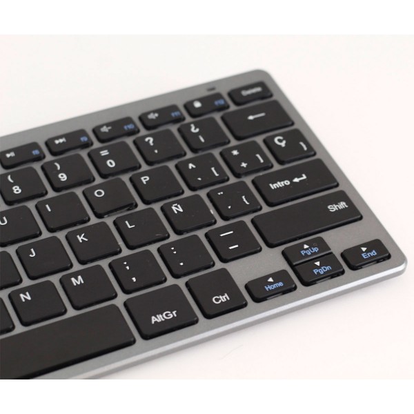 Subblim dynamic compact gris teclado inalámbrico bluetooth slim 6mm grosor compacto