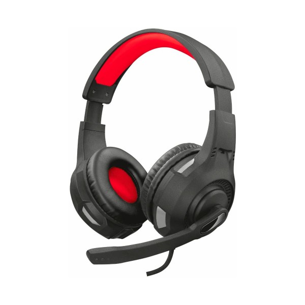 Trust gxt307 negro rojo auriculares over-ear con micro para gaming