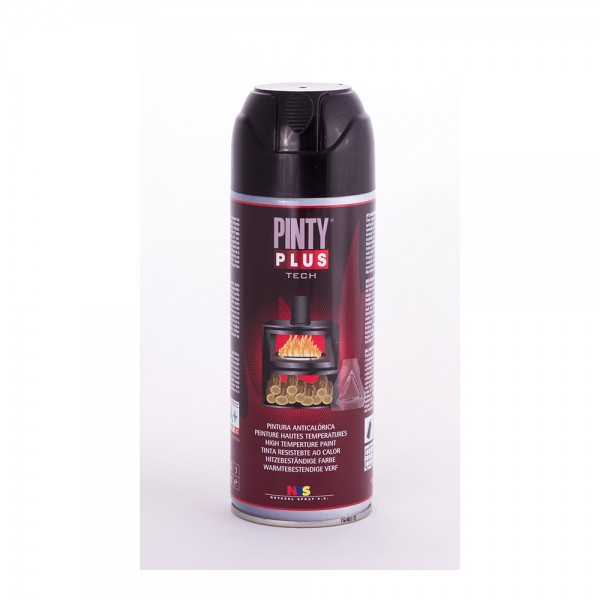 Pintura en spray tech 520 cc anticalórica a104 negro