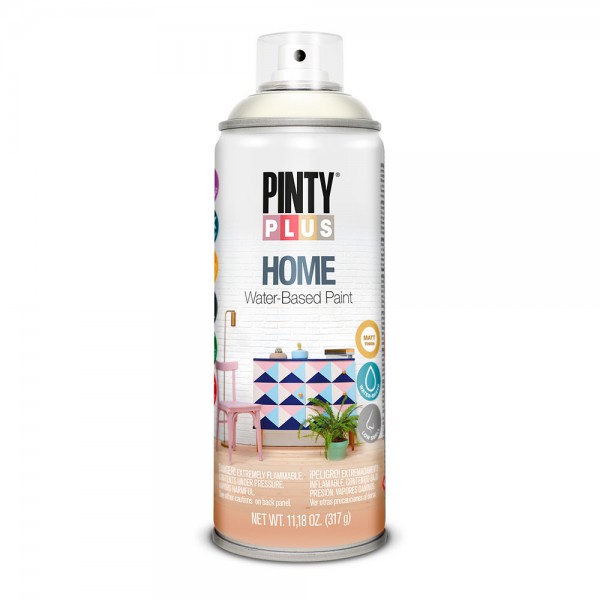 Pintura acrílica spray home water-based 520 cc white milk hm112