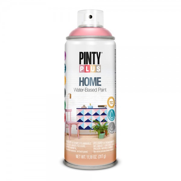 Pintura acrílica spray home water-based 520 cc ancient rose hm118