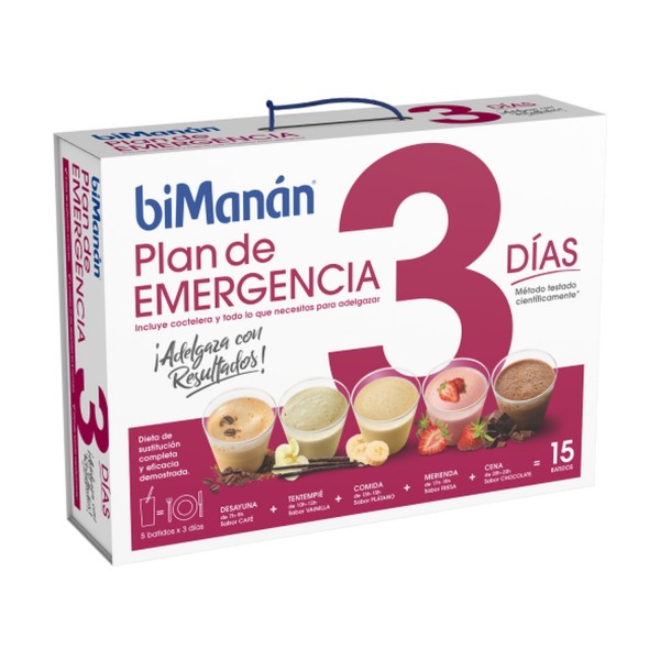 Bimanan Plan de Emergencia 3 Dias 15 Batidos