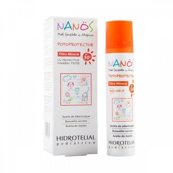 HIDROTELIAL NANOS FOTOPROTECTOR MINERAL FPS 50+ 100 ML