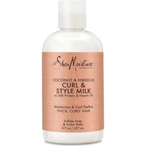 Shea moisture coconul & hibiscus leche capiñar sin sulfatos 254ml