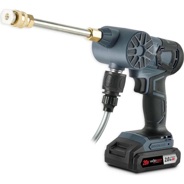 Pistola limpieza worgrip 20v 2 ah.brush