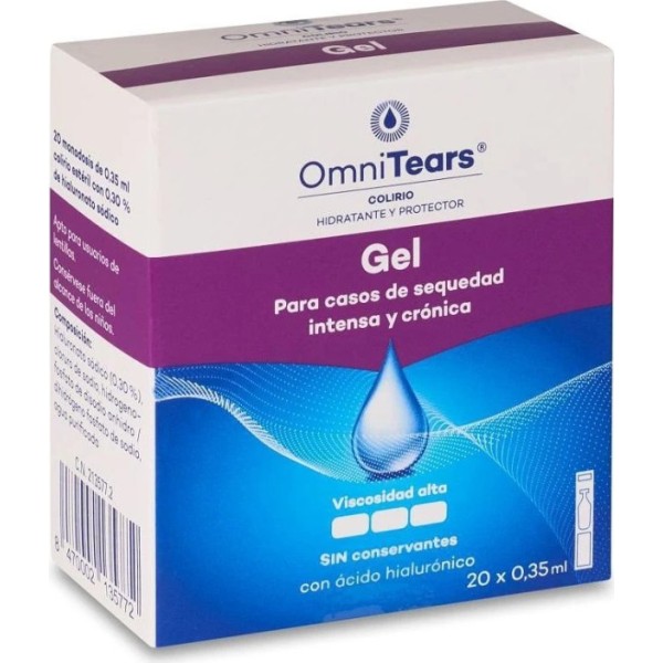 OmniTears Gel Oftálmico Ácido Hialurónico 0,3% 20 Monodosis