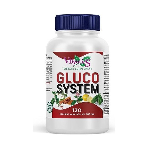 VByotics Gluco System Control de Glucosa 120 Cápsulas Vegetales